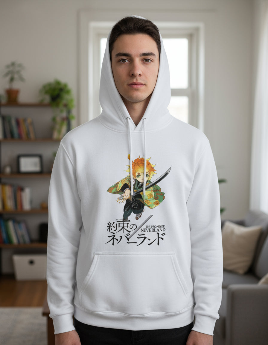 Sudadera Yakusoku No Neverland Blanco