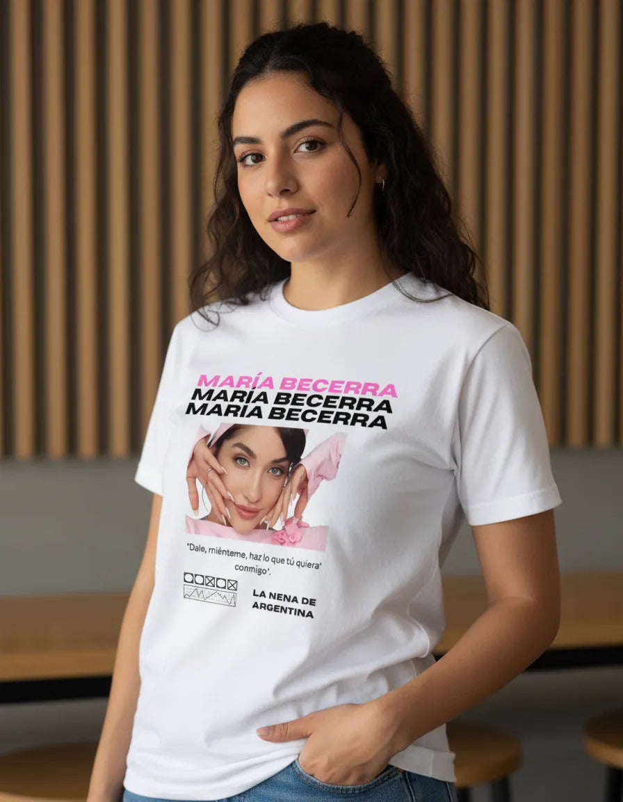 Playera Maria Becerra Estilo Ramen Para Dos Calidad Premium