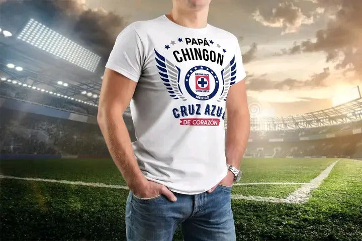 Playera Papa Chingon Equipos Futbol Mexicano Personalizada