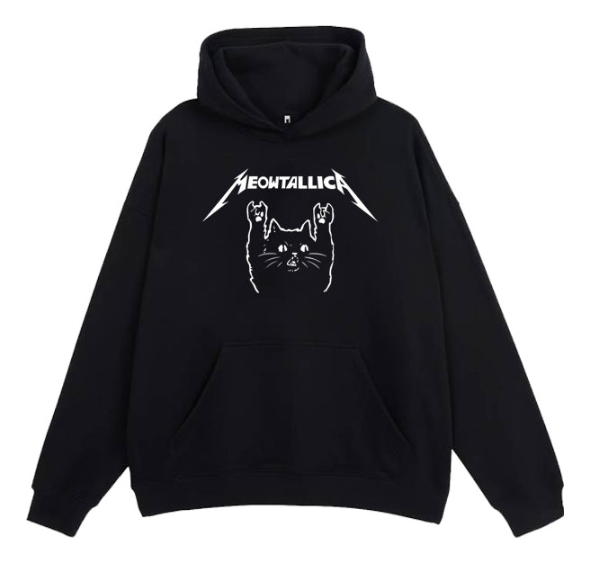 Mewtallica Sudadera Hoodie Metallica Heavy Metal Hard Rock
