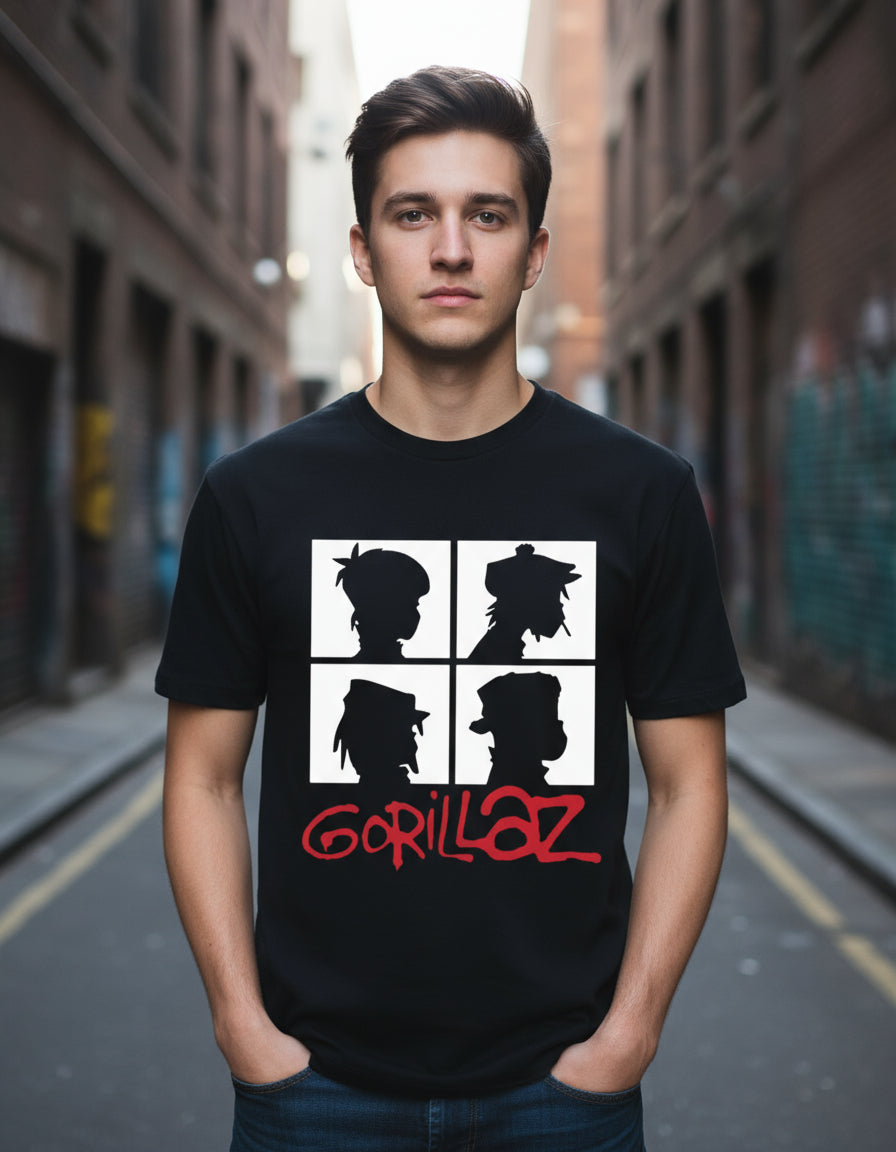 Gorillaz Playera Banda Electropop Rock Alternativo