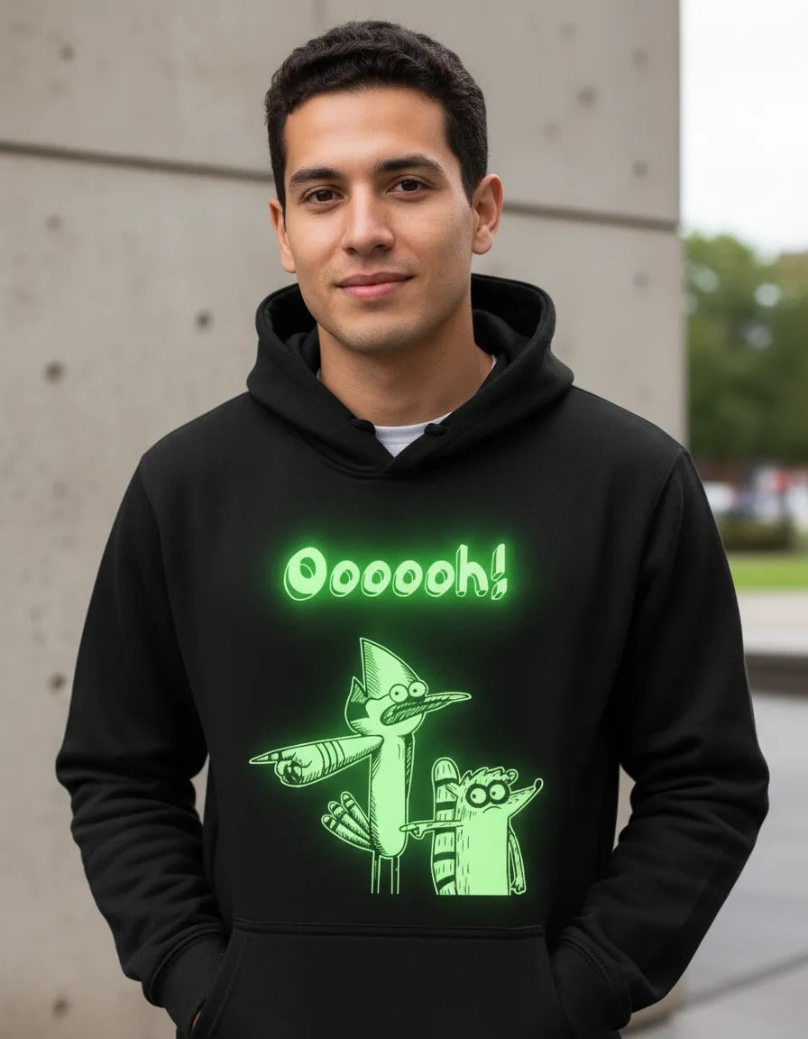 Sudadera Mordecai Rigby Estilo Un Show Mas Brilla Oscuridad