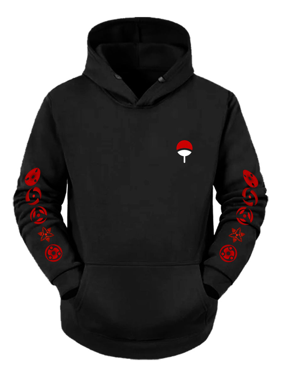 Sasuke Uchiha Abanico Sudadera Anime Naruto