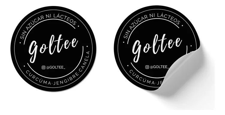 120 Etiquetas Circular Personalizado 58mm + 24 Calcomanias