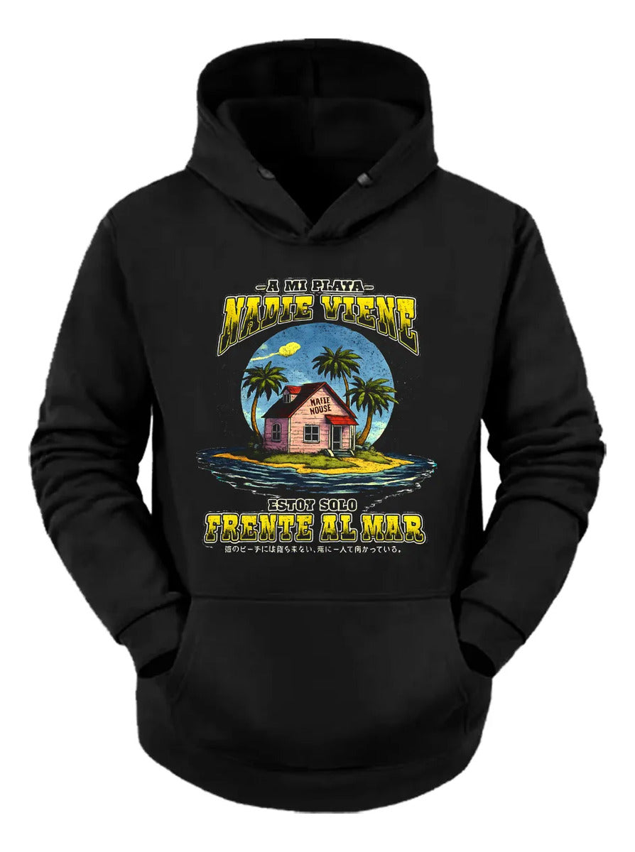 Sudadera Lalo Mora Estilo Playa Sola Kame House Dragon Ball