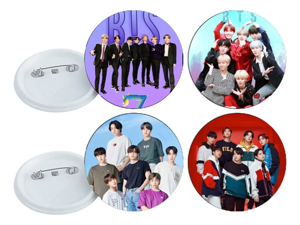 Bts 50 Fotoboton 5.8 Kpop Boton Jimin Suga Rm Jin V J Hope