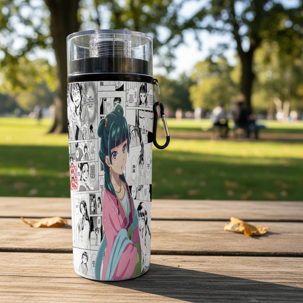 Botella Deportiva Maomao Anime Boticaria Cilindro Aesthetic