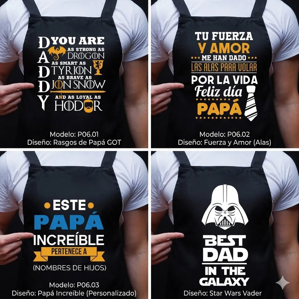 Mandil Para Papá Regalo Día Del Padre Parrillero Divertido