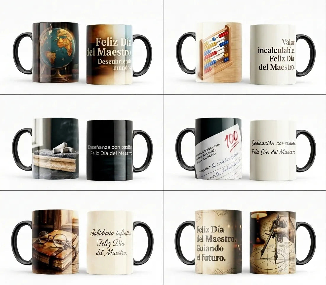 36 Tazas Regalo Día Del Maestro Personalizada Varios Diseños