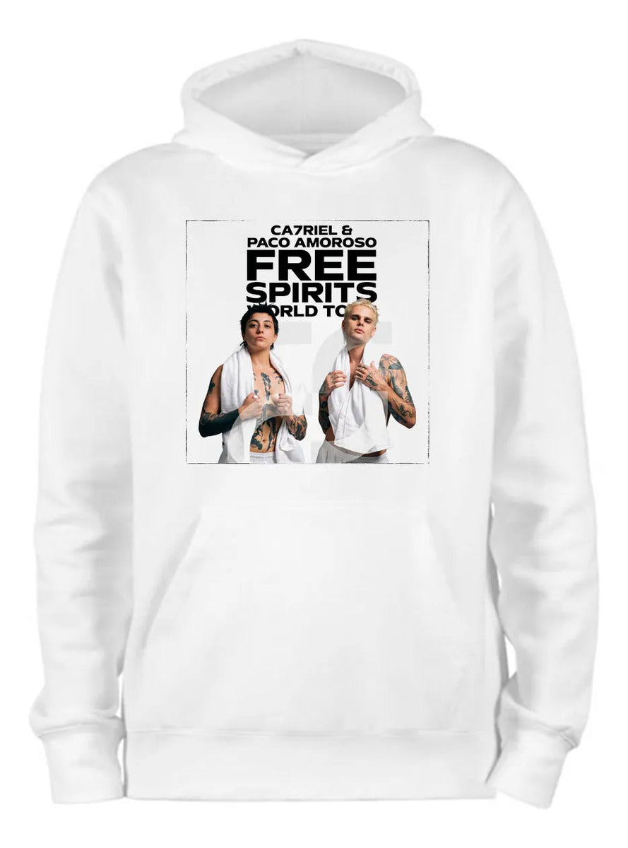 Sudadera Ca7riel Y Paco Amoroso Estilo Free Spirits Tour