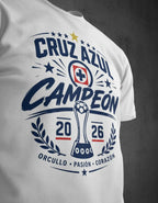 Playera Cruz Azul Campeón 2026 La Décima Futbol Algodon