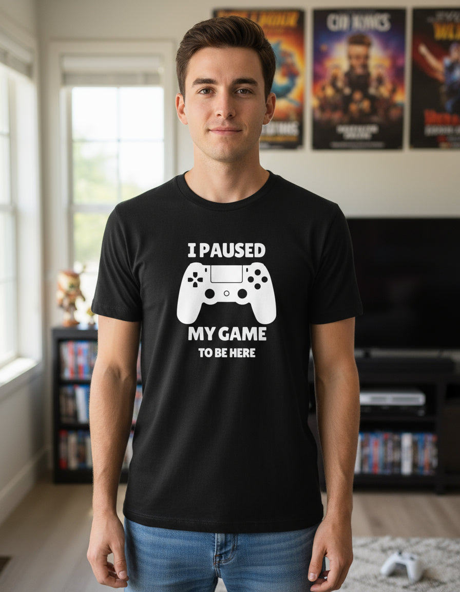 I Paused My Game Playera Pause Mi Juego Gamer
