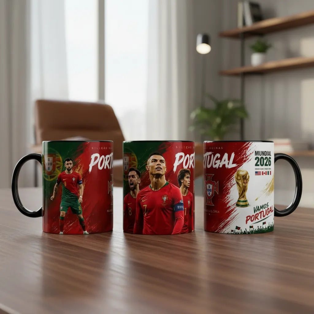 Taza Cristiano Ronaldo Portugal Cr7 Mundial Sublimada 11 Oz
