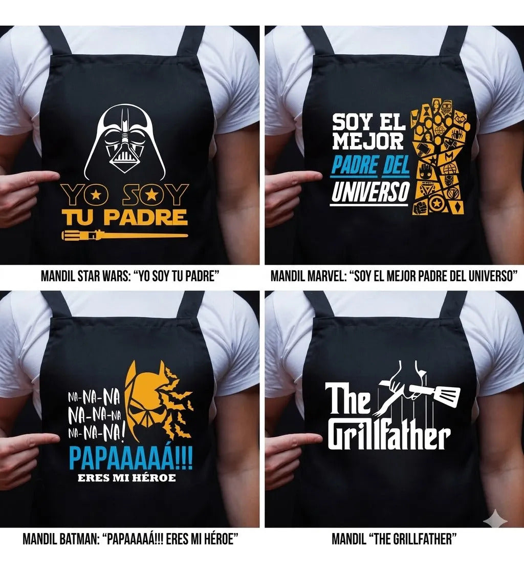 Mandil Para Papá Regalo Día Del Padre Parrillero Divertido