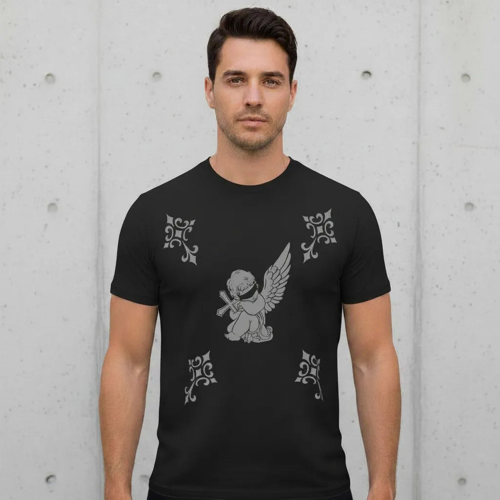 Playera Angel Belico Querubin Reflectivo Streetwear Tumbado