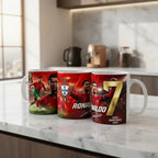 Taza Cristiano Ronaldo Portugal Cr7 Mundial Sublimada 11 Oz