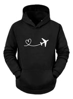 Avion Sudadera Hoodie I Love Traveling