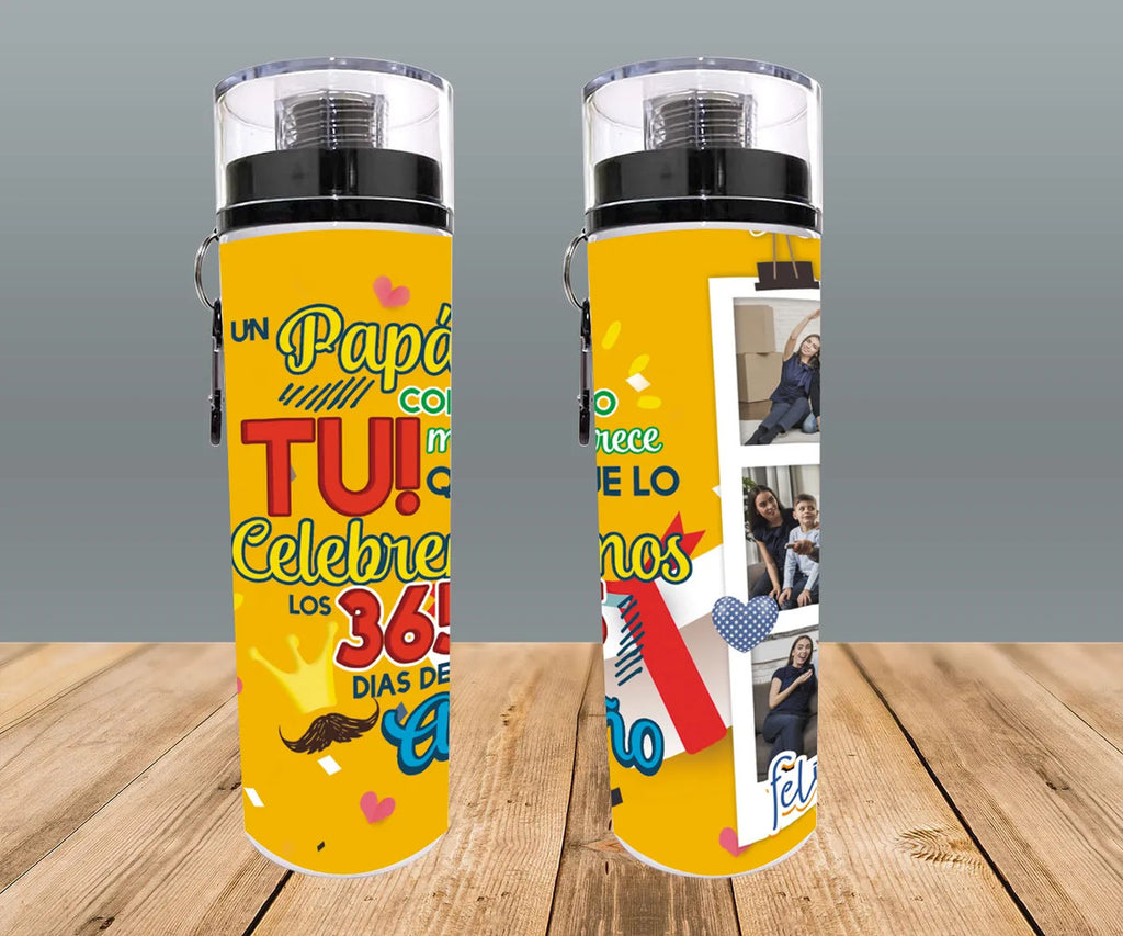 Botella Deportiva Regalo Dia Del Padre Fotos Personalizadas