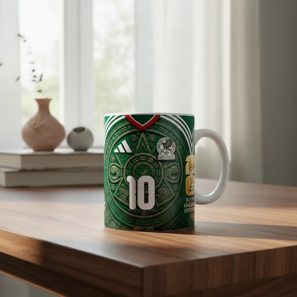 Taza Seleccion Mexicana Personalizada Regalo Futbol Mundial