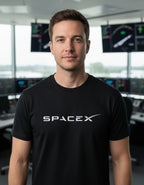 Space X Playera Luminiscente Brilla En La Oscuridad