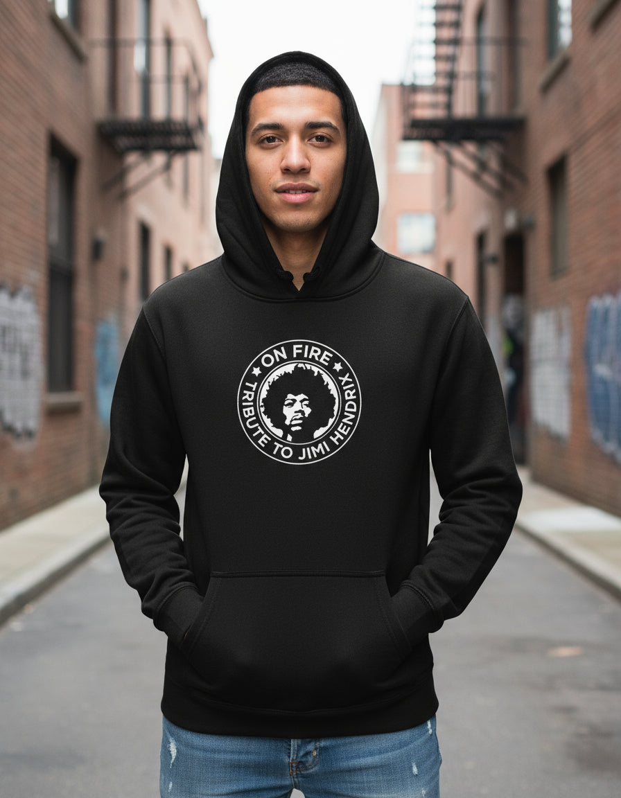 Jimi Hendrix Sudadera Hoodie Hard Rock