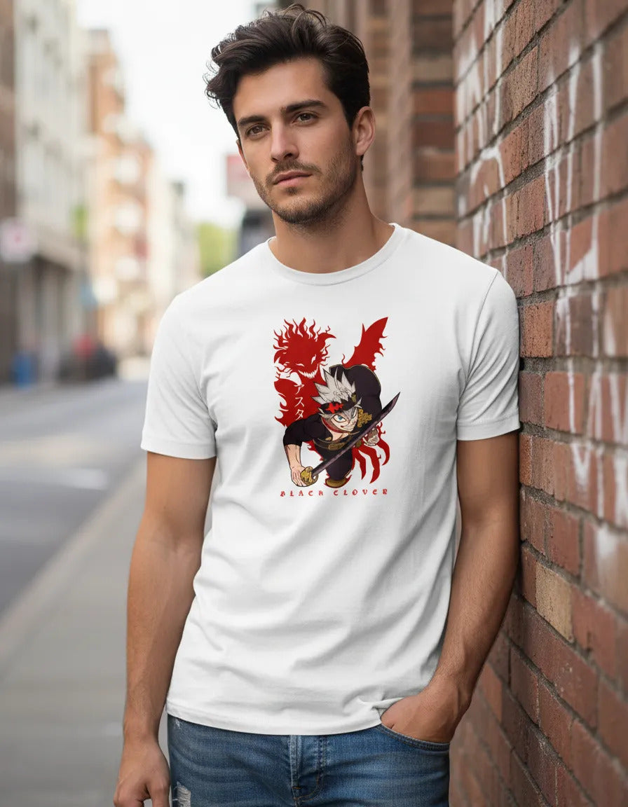 Transformación Demoníaca De Asta Playera Anime Black Clover