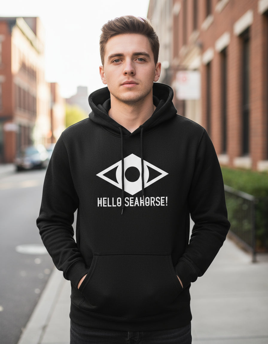 Hello Seahorse Sudadera Hoodie Electro Pop Indie Rock