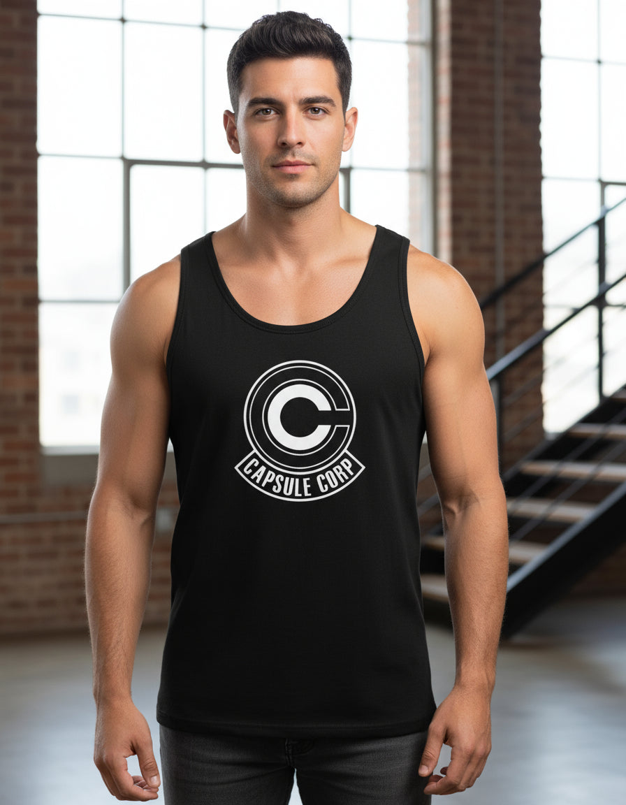 Playera Tirantes Capsule Corp Camiseta Tank Top Gym Anime