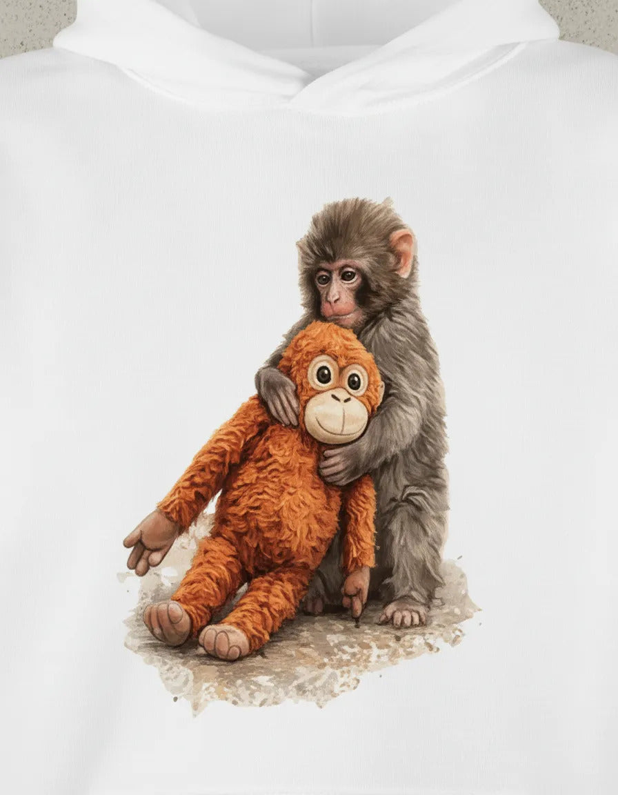 Sudadera Punch Mono Viral Estilo Abrazo Kawai Hoodie Premium