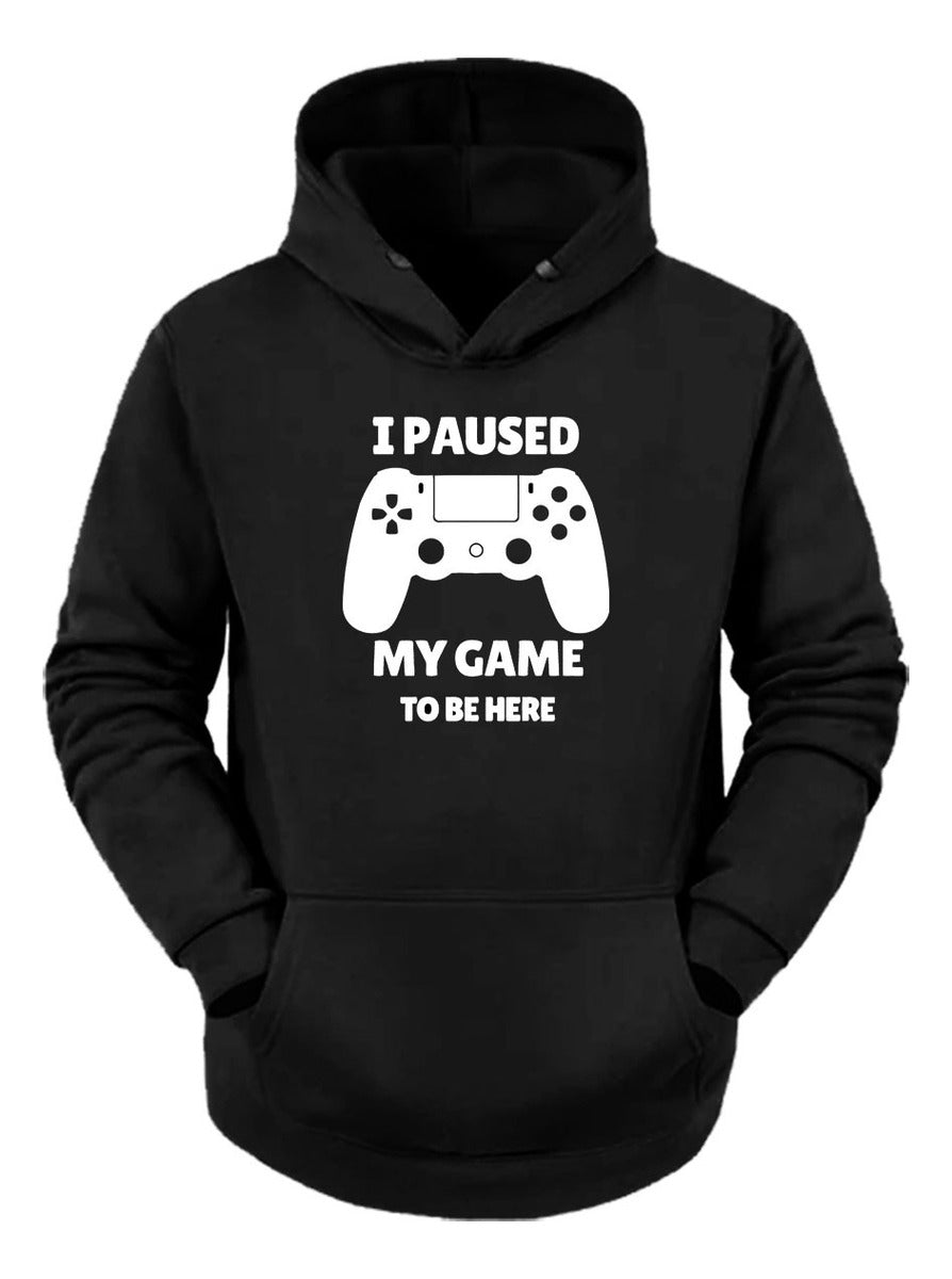 I Paused My Game Sudadera Hoodie Pause Mi Juego Gamer