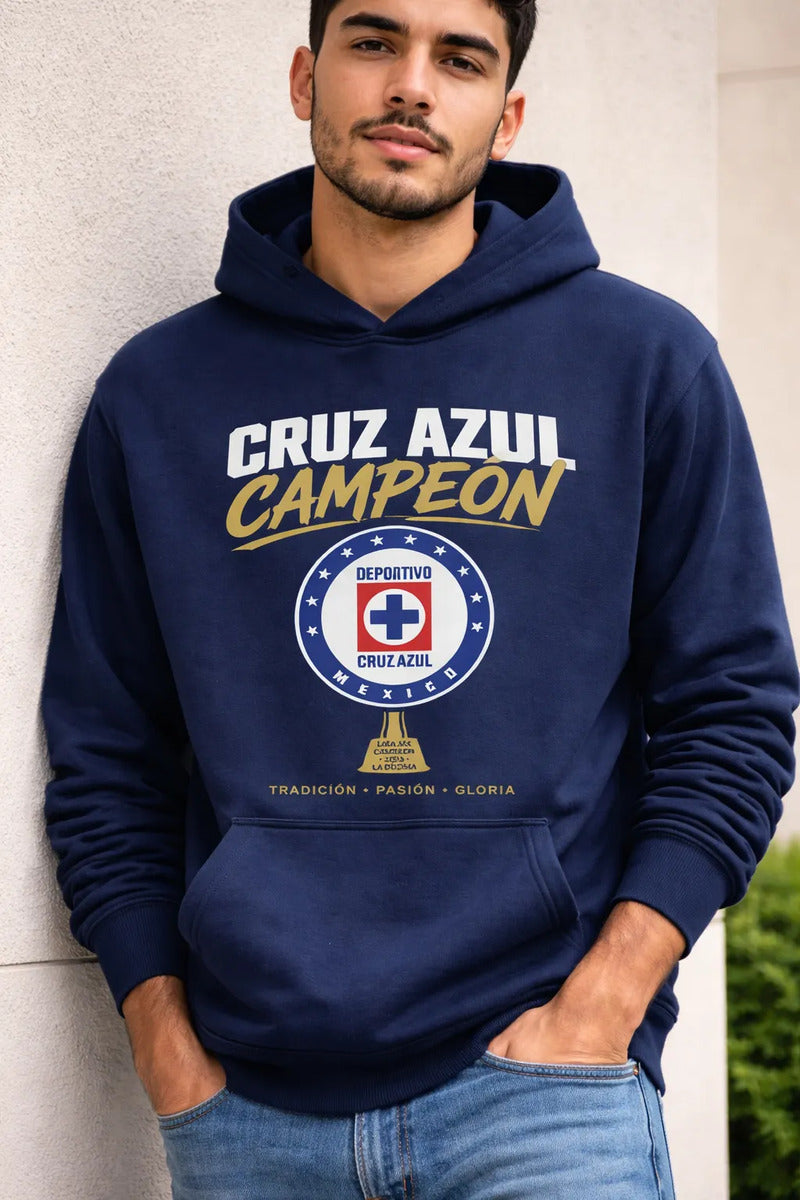 Sudadera Cruz Azul Campeón 2026 La Décima Hoodie Futbol