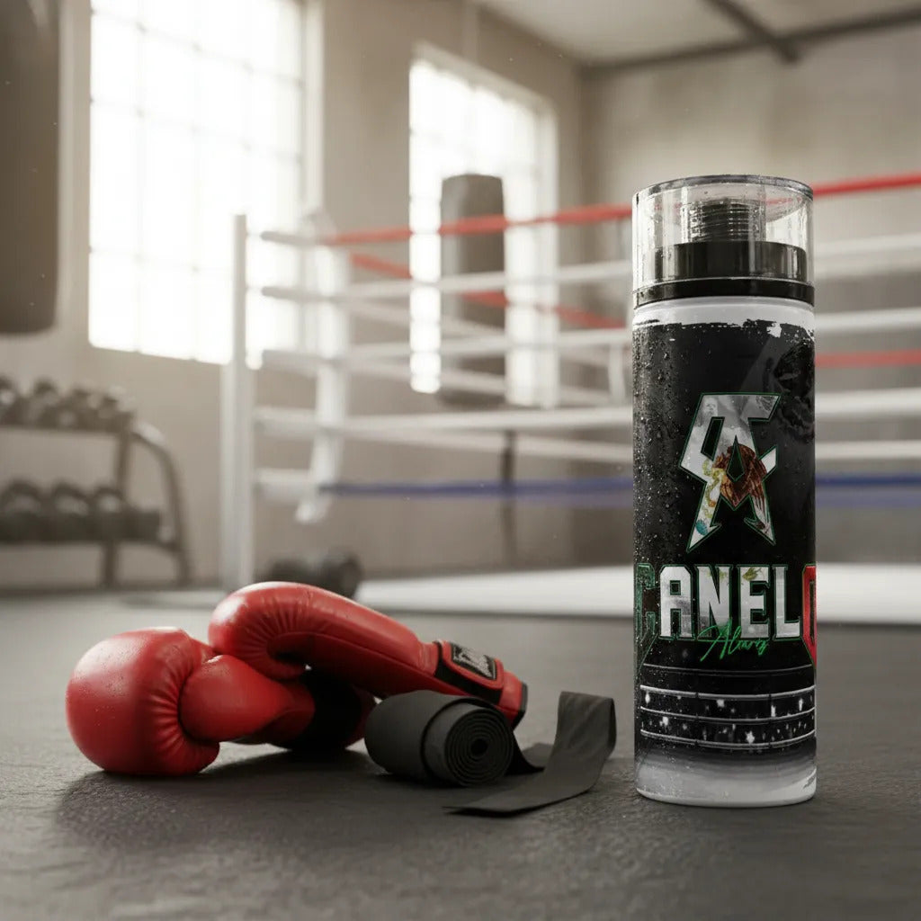 Botella Deportiva Canelo Alvares Diseño Box Regalo Premium