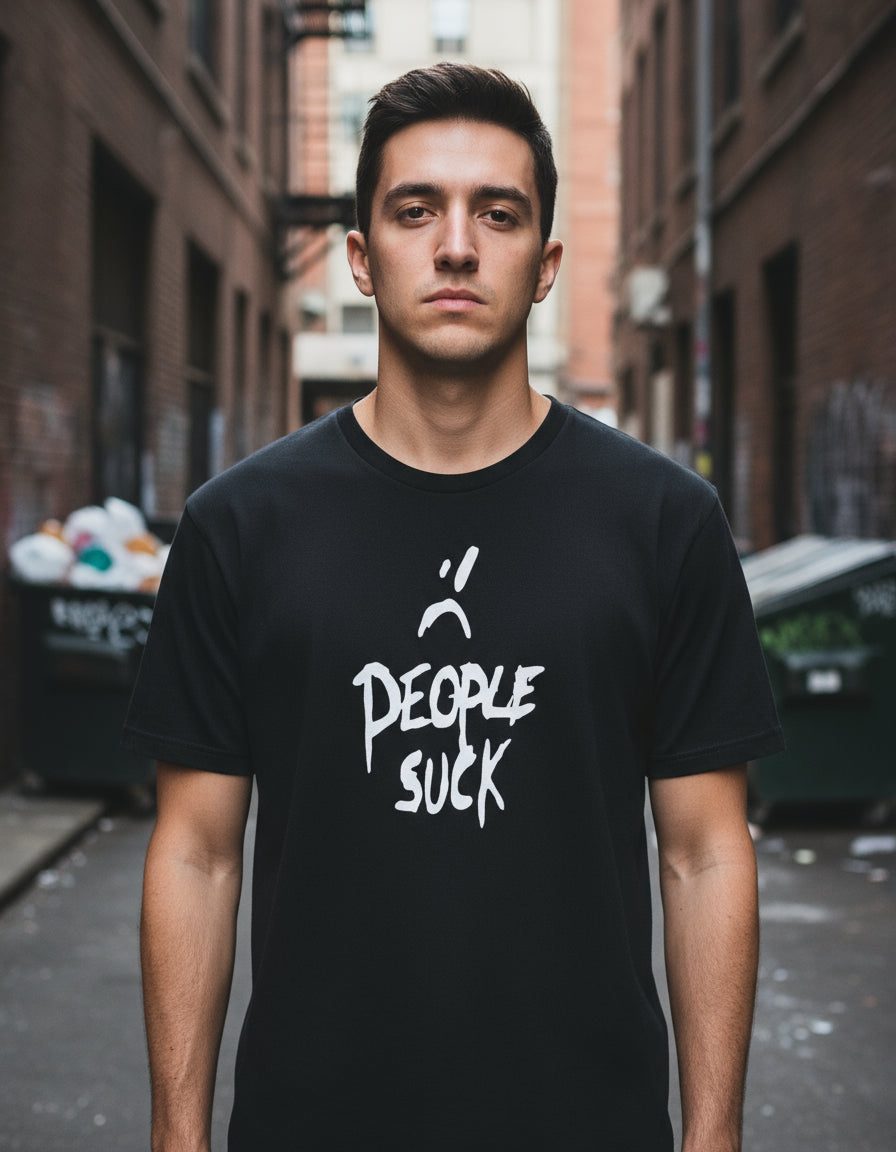 People Sucks Playera Rock Urbano Street Trap Rebel