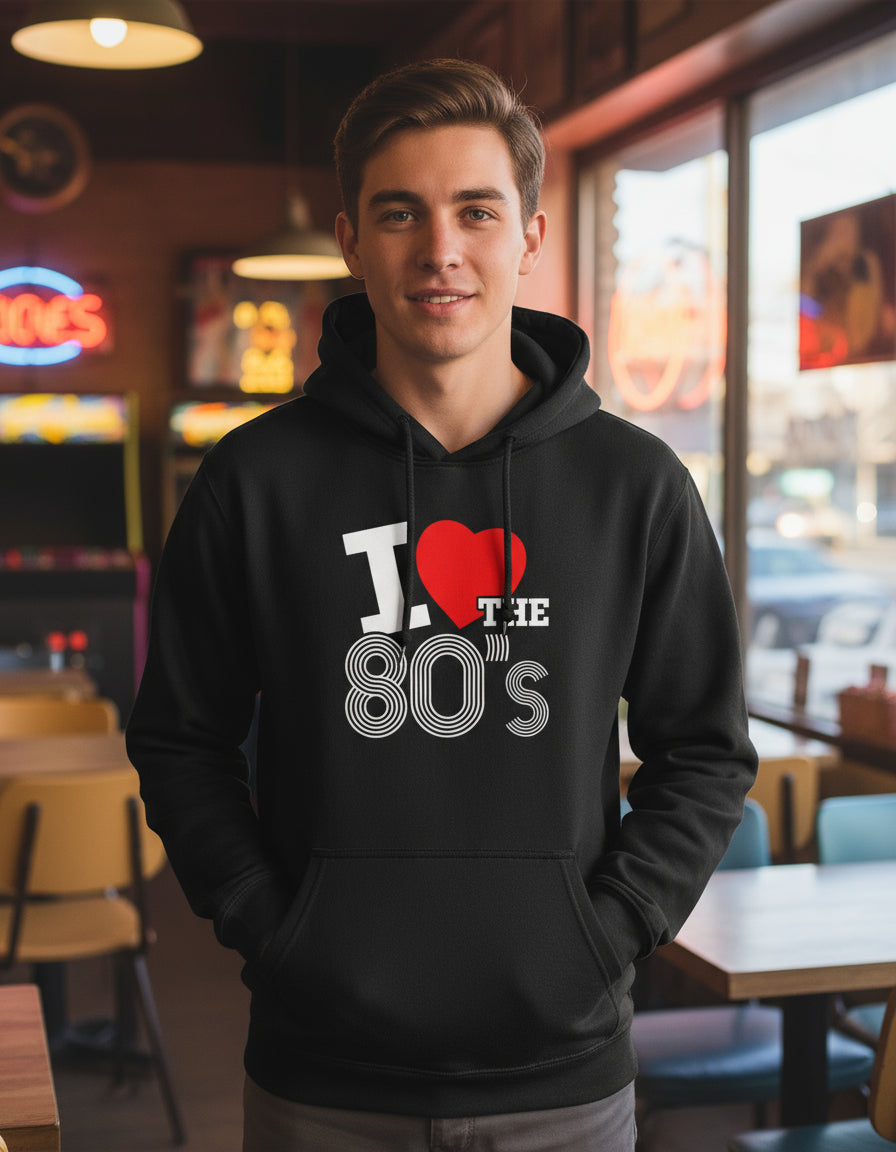 I Love 80 Sudadera Hoodie Retro