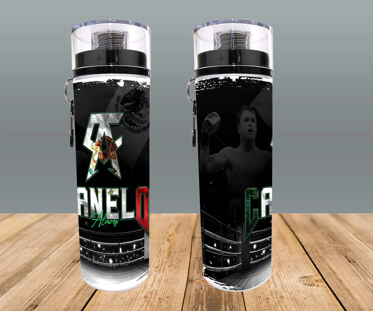 Botella Deportiva Canelo Alvares Diseño Box Regalo Premium