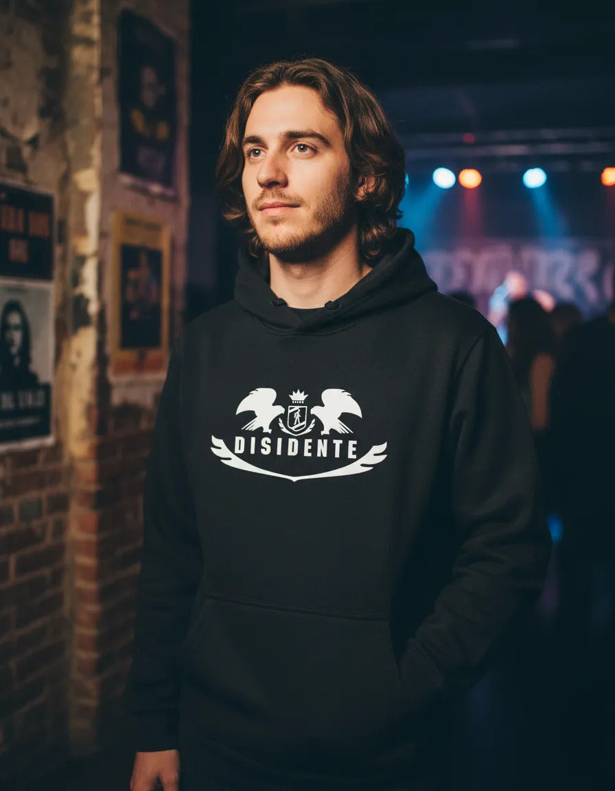Disidente Sudadera Hoodie Banda Rock Alternativo Grunge