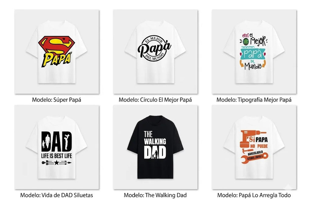 Playera Papa Regalo Dia Del Padre Varios Diseños Premium