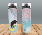 Botella Deportiva Princesas Personajes Animados Cilindro