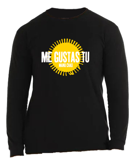 Manu Chao Playera Personalizada Manga Larga Me Gustas Tu