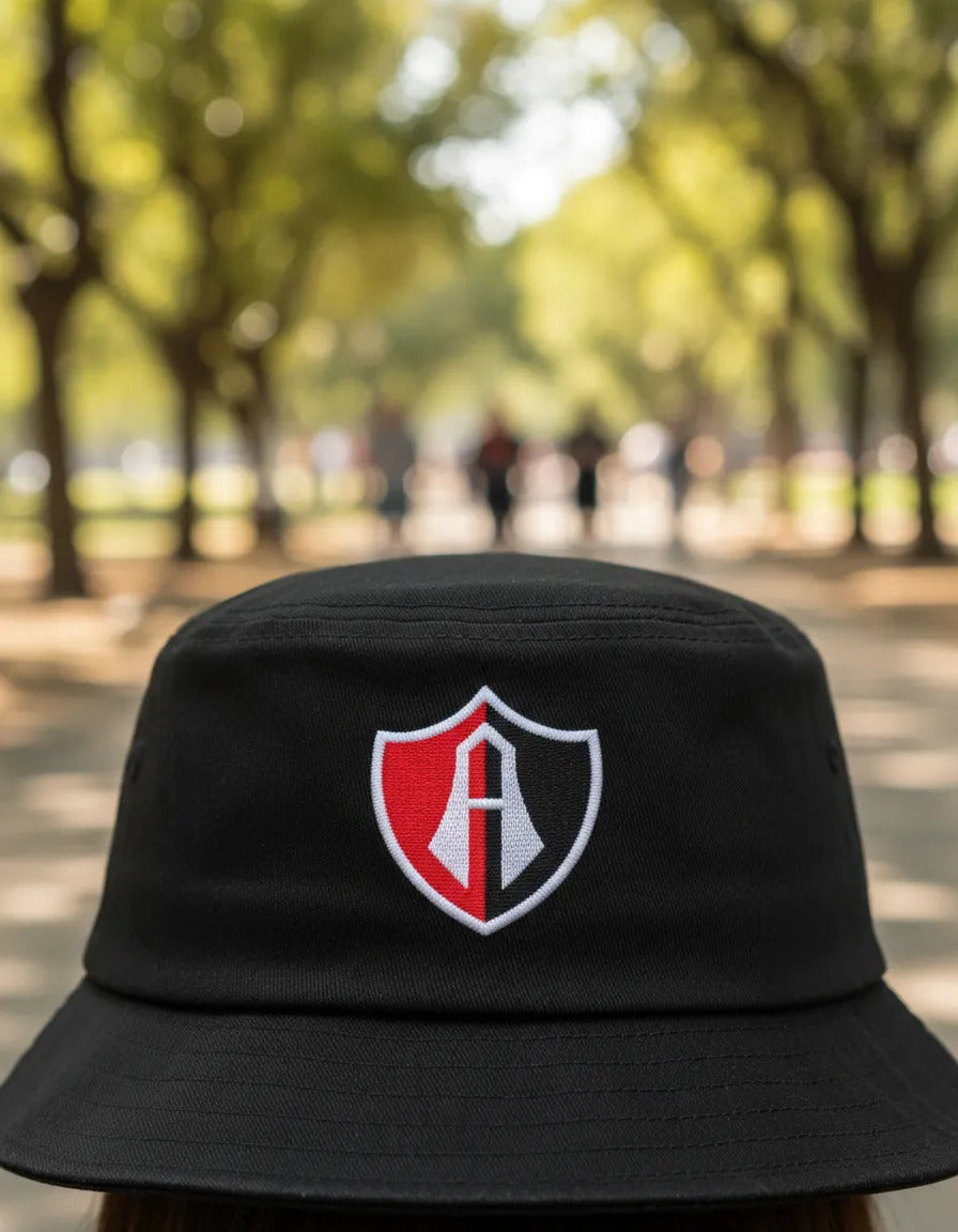 Atlas Fútbol Club Bucket Gorro Pescador Rojinegros