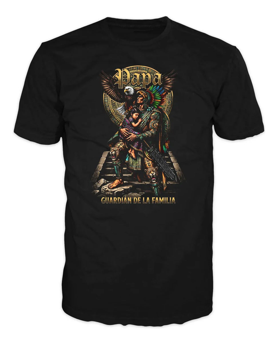 Playera Papa Guardián De La Familia Guerrero Azteca Regalo