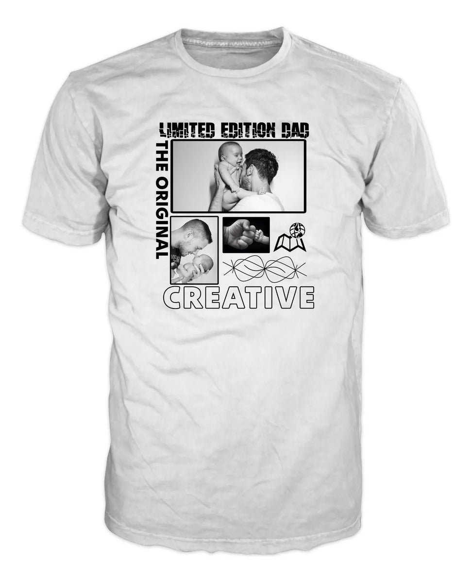 Playera Papa Collage Fotos Personalizada Tacto Algodon