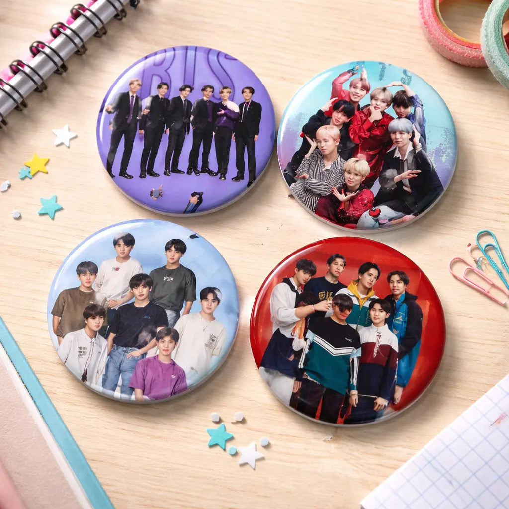 50 Botones Kpop 5.8 Cm Mayoreo Pin Fotoboton