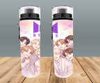 Botella Deportiva Bts Edicion Anime Manga Cilindro Kpop
