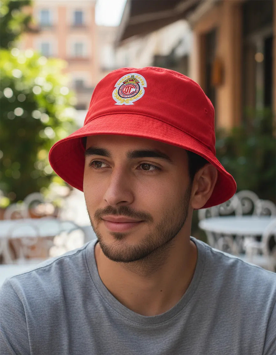 Deportivo Toluca Futbol Club Bucket Gorro Diablos Rojos