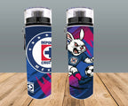 Botella Deportiva Cruz Azul Cilindro La Máquina Futbol