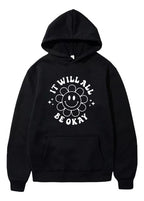 Flor Positive Gato Nu Goth Sudadera Hoodie Aesthetic Oversiz