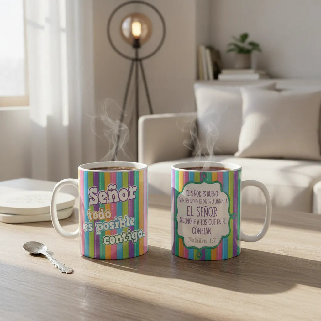 Pack 12 Tazas Frases Cristianas Personalizada Varios Modelos