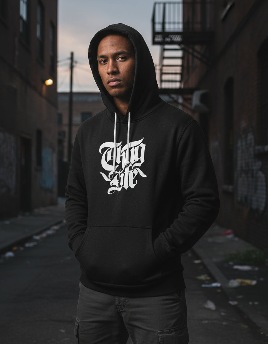 Thug Life Sudadera Hoodie 2pac Stretch Big Syke Rap Hip Hop