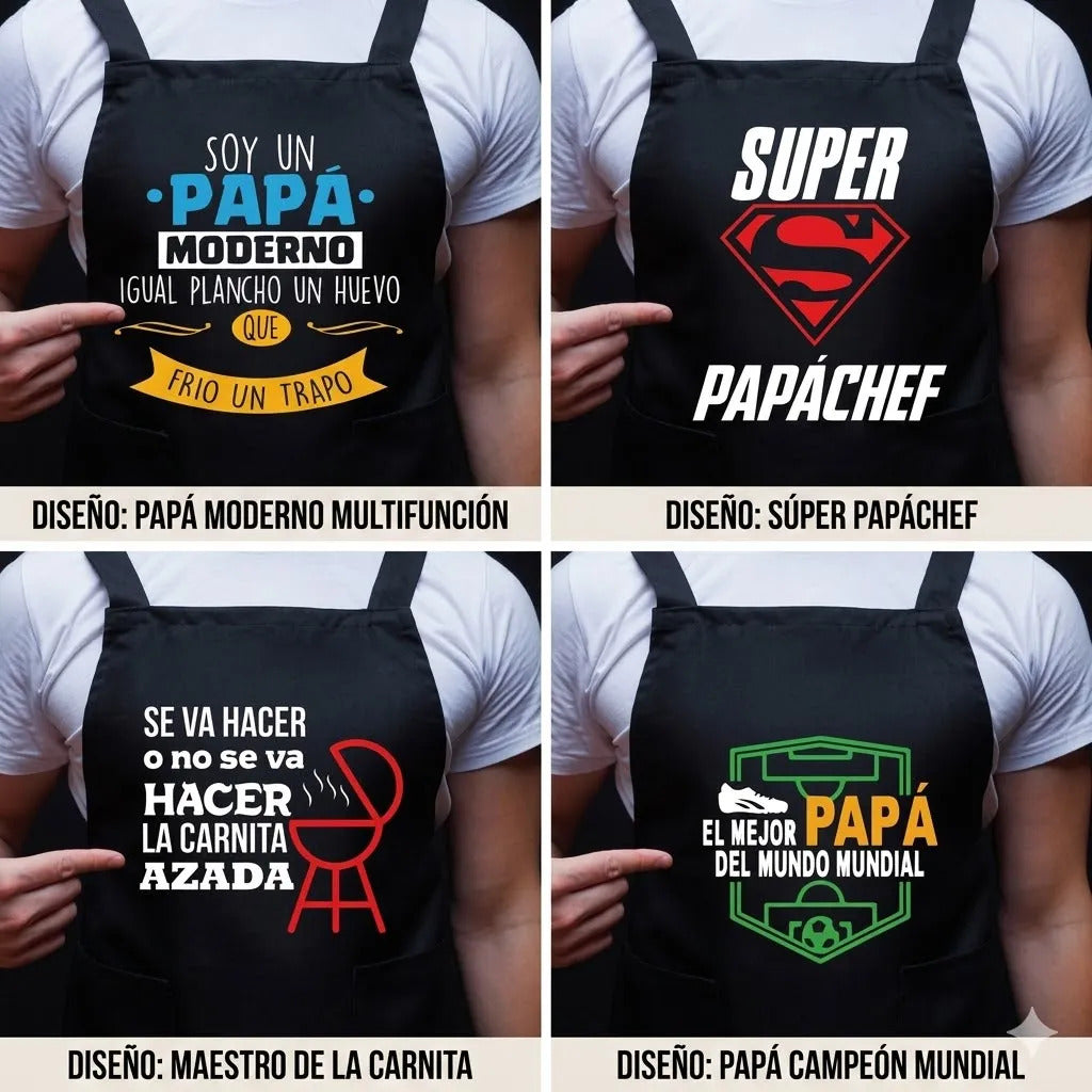 Mandil Para Papá Regalo Día Del Padre Parrillero Divertido